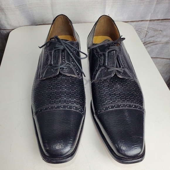 Liberty LS-898 Derby Style Black Leather Lace Up Dress Shoes Size 13 main image 7